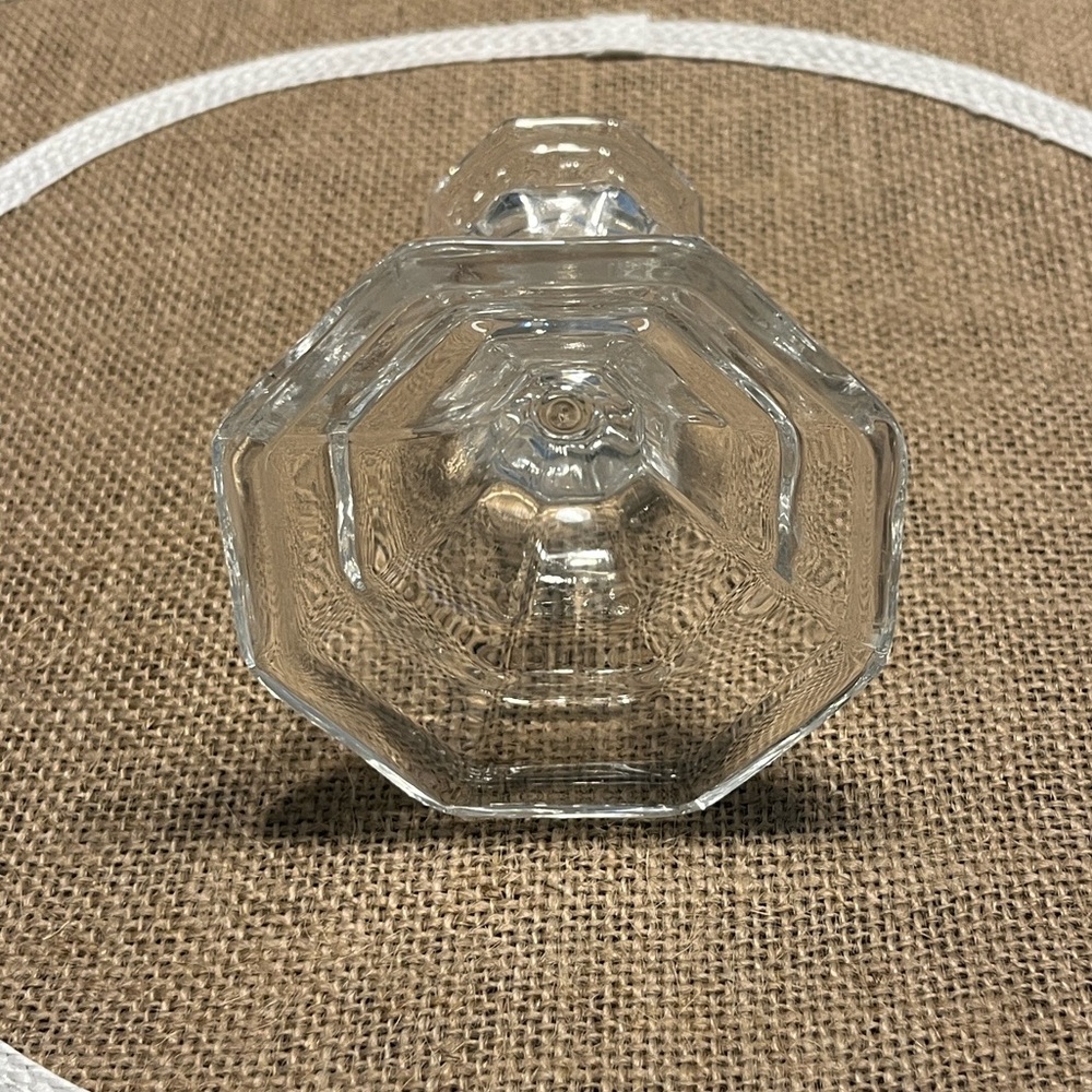Vintage Octagon-Shaped Glass Candle Holder - Picture 4 of 6